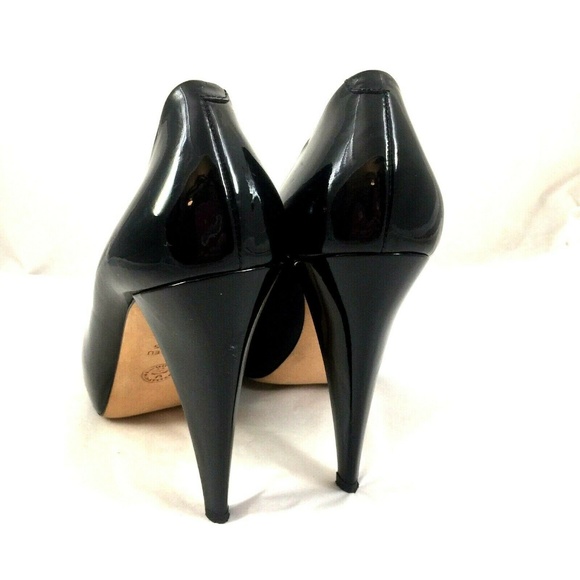 Bally Pump Patent Leather EDDI Black Classic Peep - Picture 3 of 8
